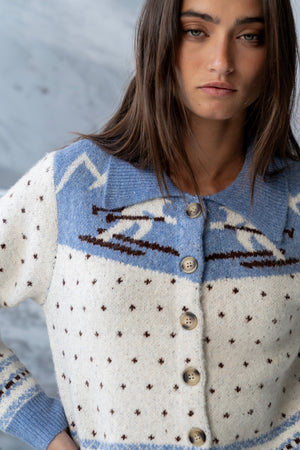 Henry Collared Knit Cardigan - FINAL SALE