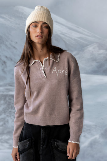 Apres Knit Sweater in Oatmeal - FINAL SALE