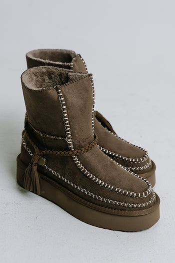 Winona Boots in Taupe - FINAL SALE