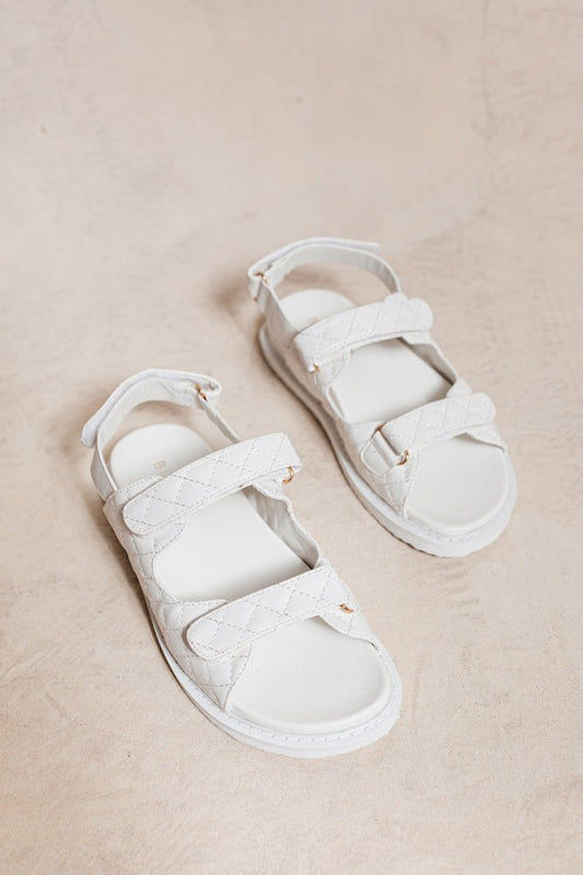 Rory Sandals in White - FINAL SALE