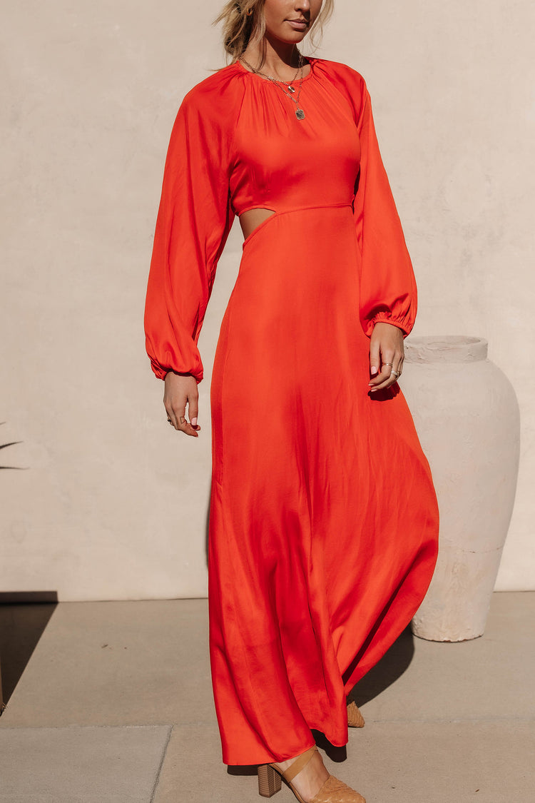 Caroline Maxi Dress in Red- FINAL SALE