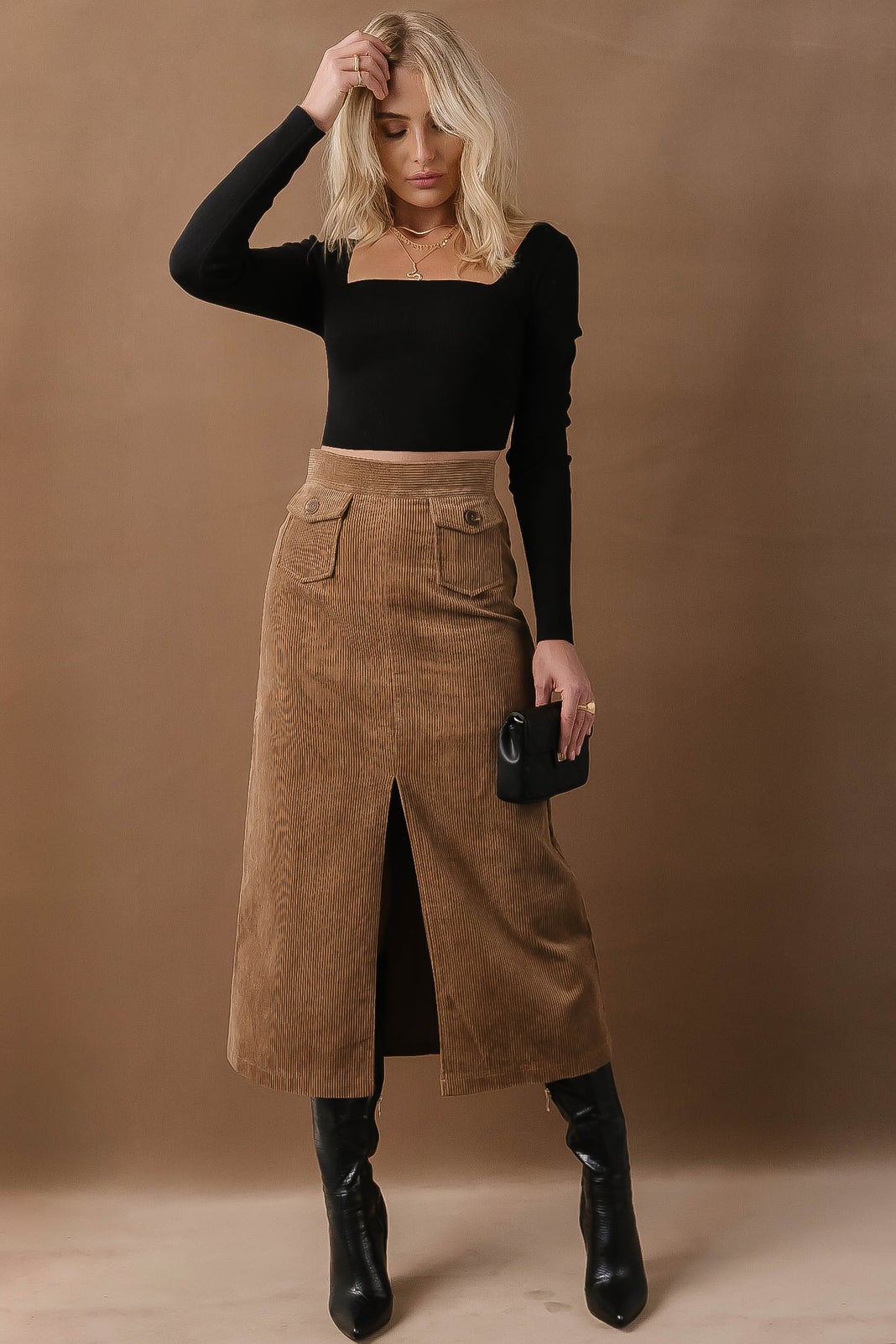 NINETTE - BROWN, Trousers & Shorts