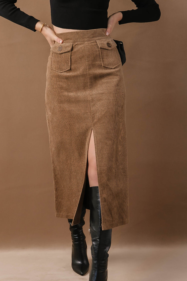Ninette Maxi Skirt in Mocha - FINAL SALE