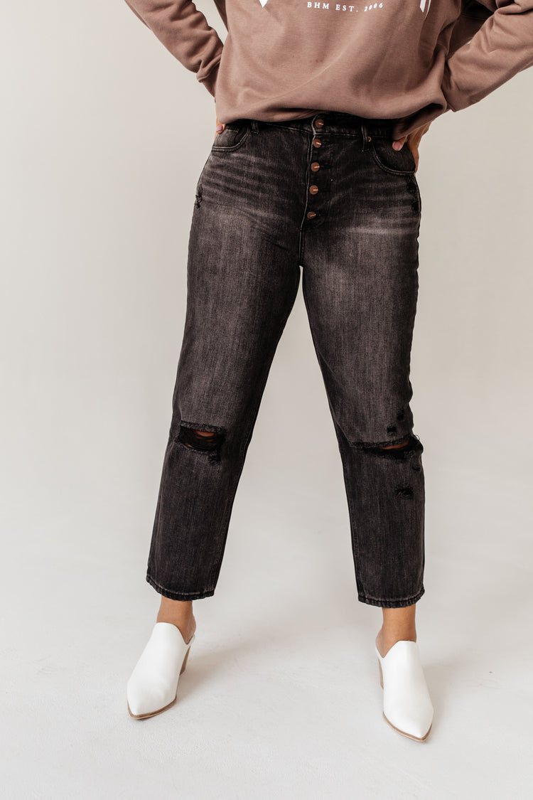 Bentley Distressed Straight Leg Denim- FINAL SALE