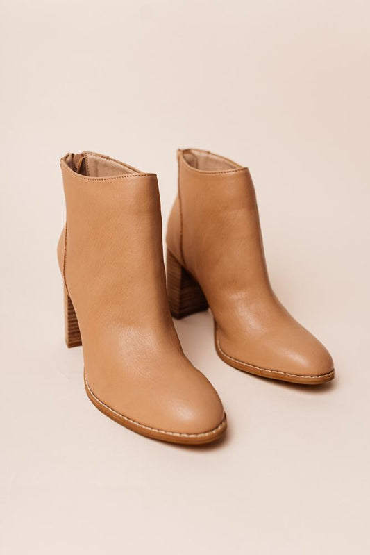 Alexis Heeled Boots in Nude - FINAL SALE