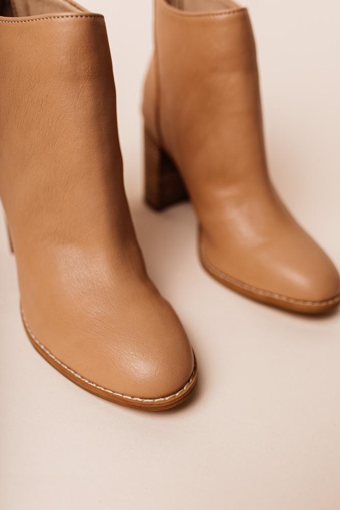 Alexis Heeled Boots in Nude - FINAL SALE