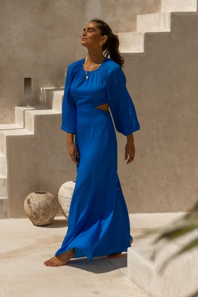 maxi dress with cut outs