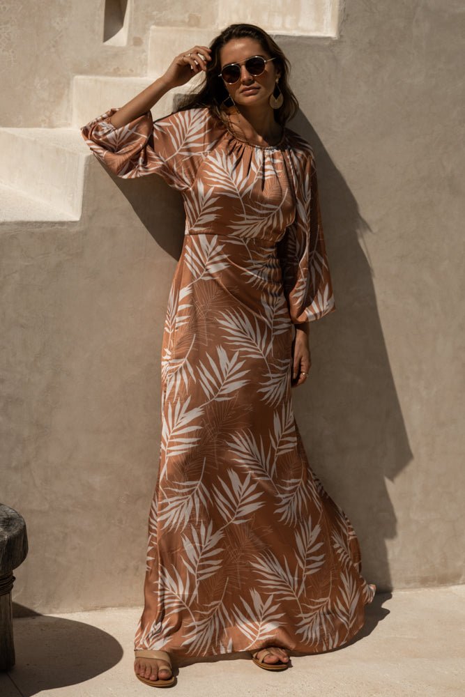 Giselle Maxi Dress in Camel - FINAL SALE