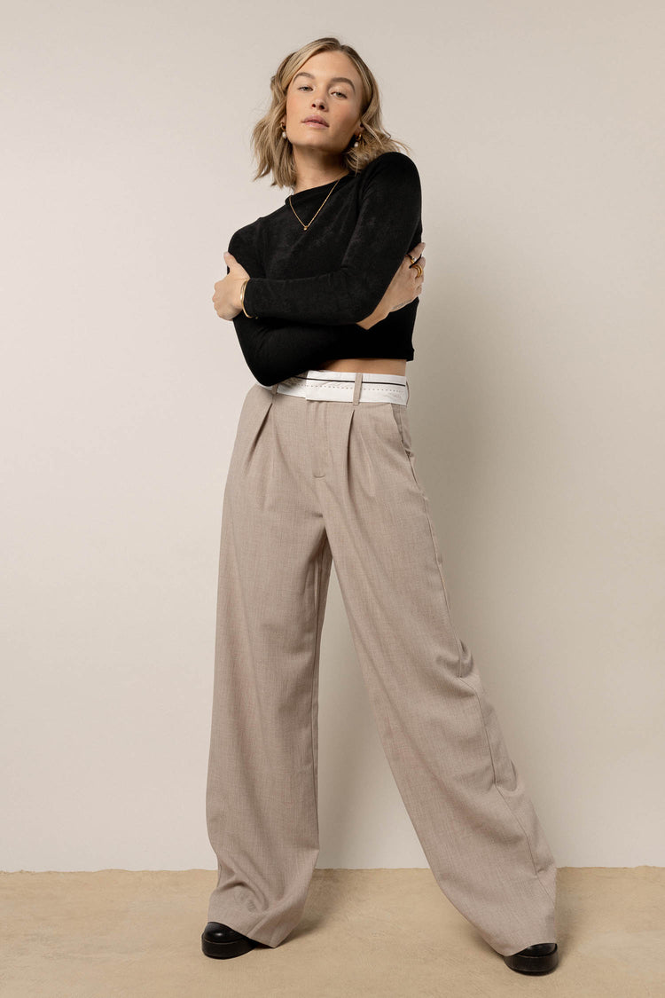 Veda Trouser in Taupe
