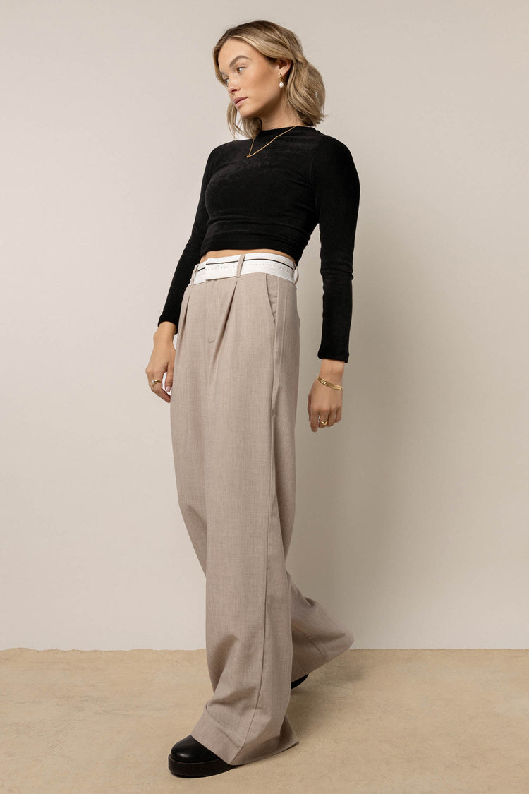 Veda Trouser in Taupe