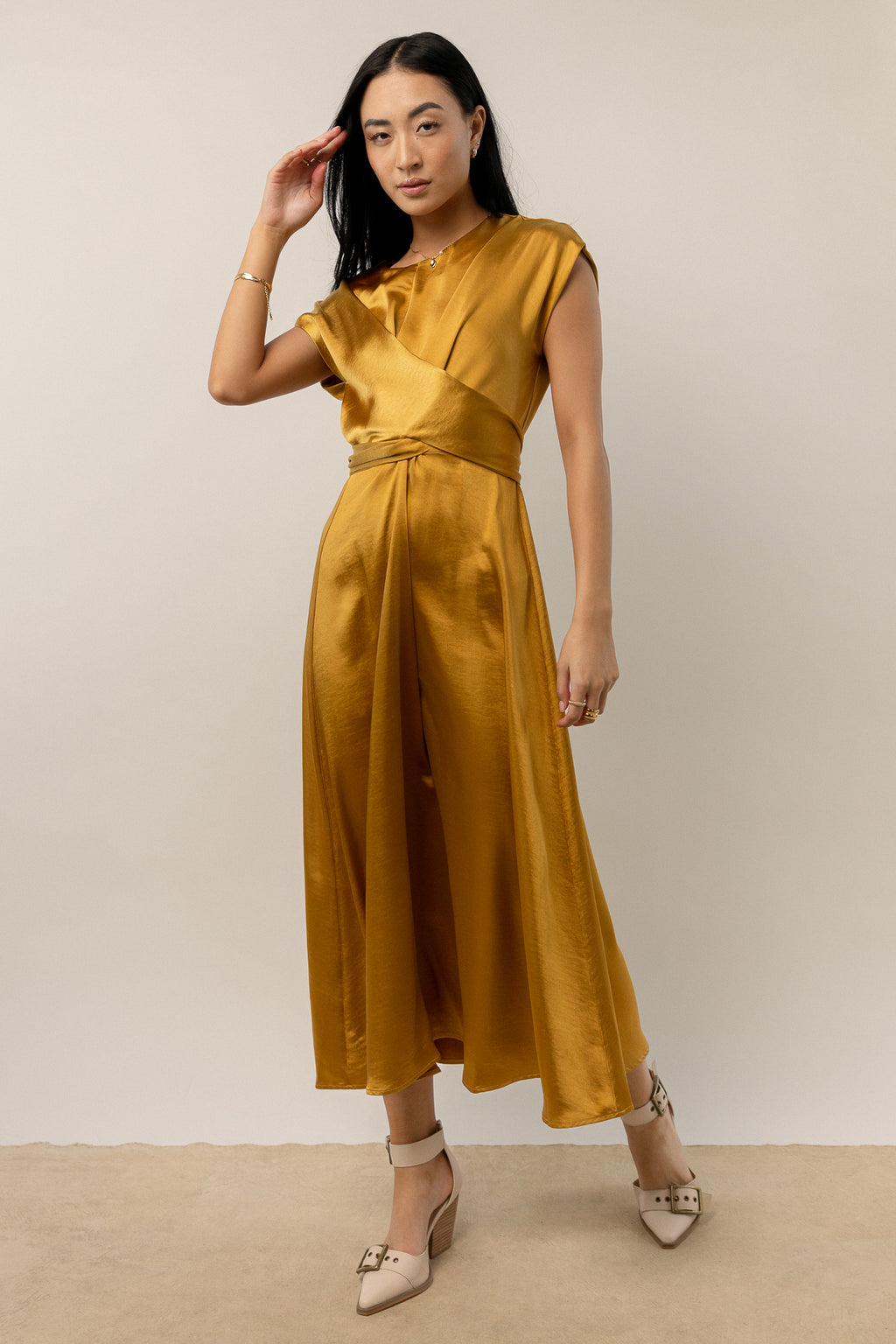 bohme rosalind midi dress Rosalind Midi Dress in Mauve
