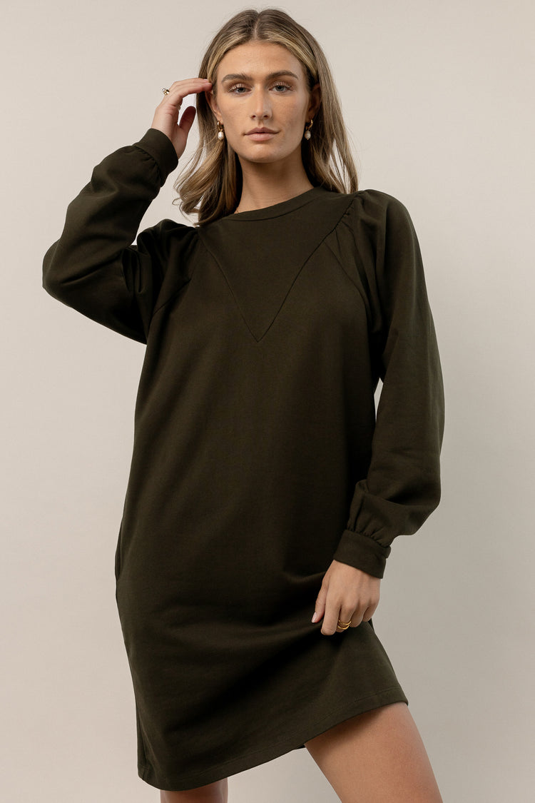 Everard Sweater Dress in Green - FINAL SALE | böhme