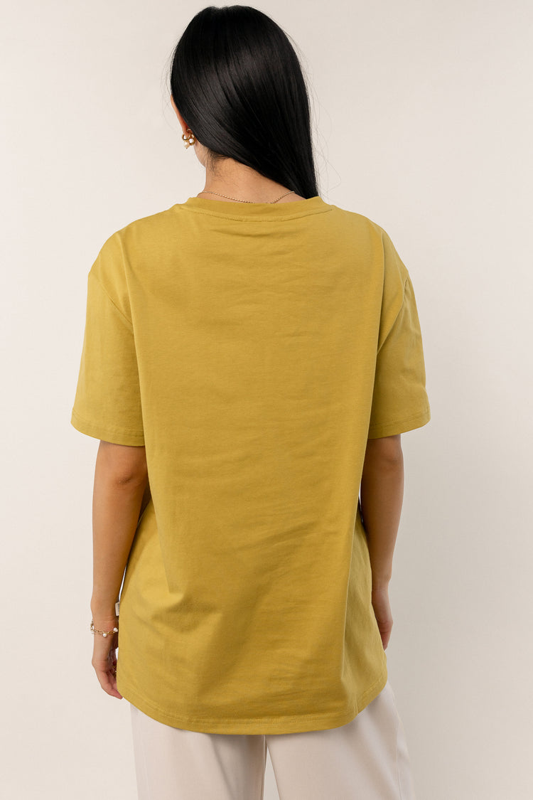 chartreuse baggy fit t-shirt