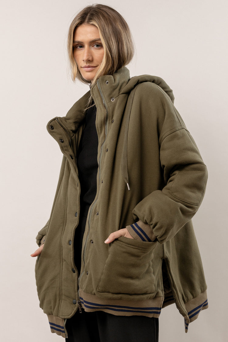 olive jacket with pockets