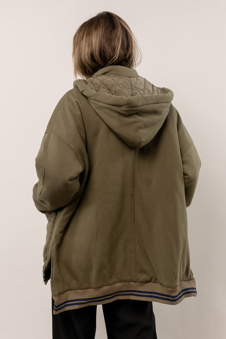 olive jacket with hood