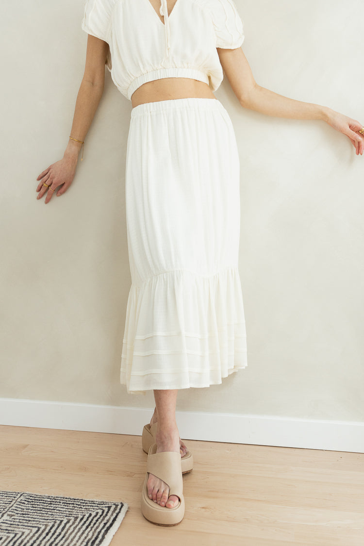 Korynne Skirt in Cream - FINAL SALE