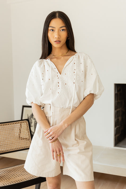 Agnes Embroidered Blouse - FINAL SALE
