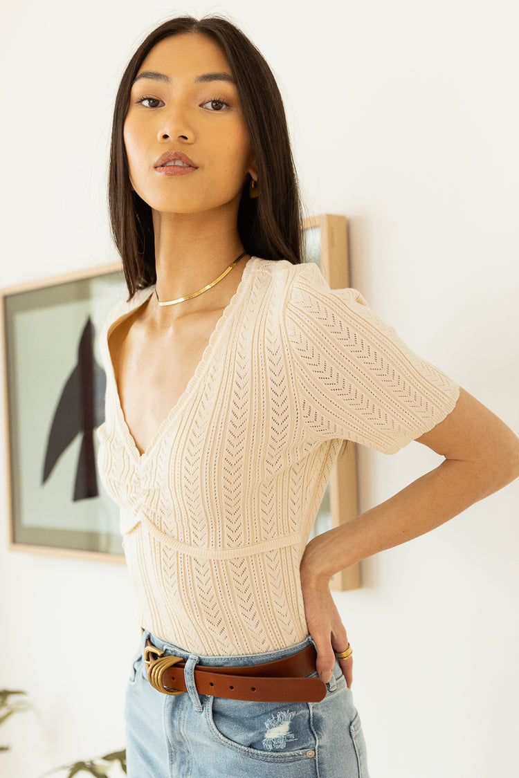 Aubree Knitted Top - FINAL SALE