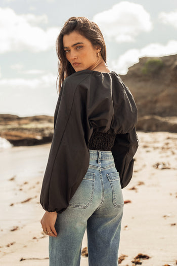 Leila Wide Leg Jeans in Medium Wash - FINAL SALE