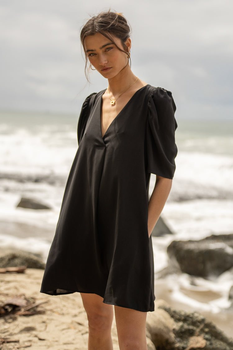 Erin Mini Dress in Black - FINAL SALE