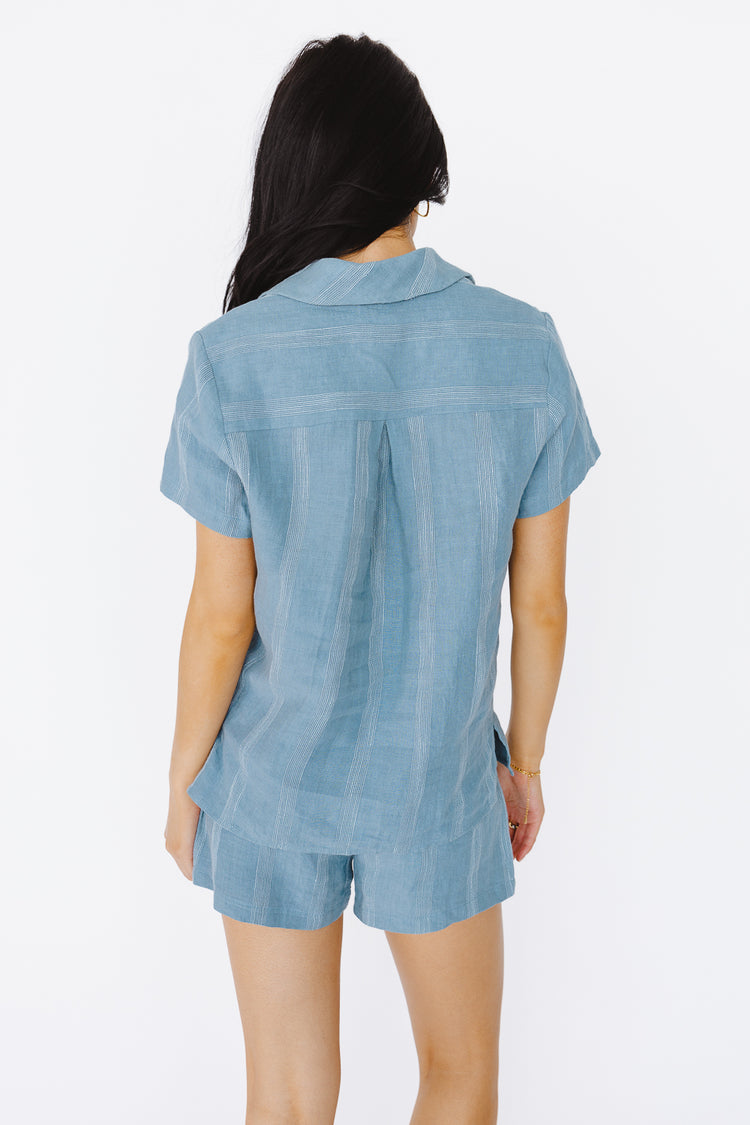 Maddox Button Up in Blue - FINAL SALE