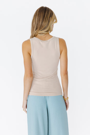 Harlowe Tank in Tan - FINAL SALE