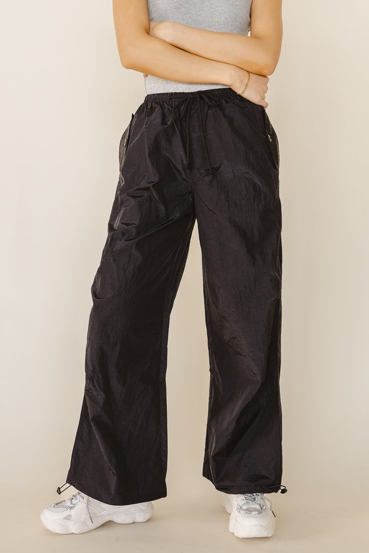 Novalee Parachute Pants in Black - FINAL SALE
