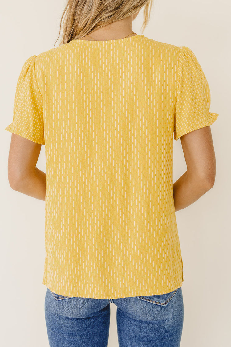 Donovan Button Up Blouse in Mustard - FINAL SALE