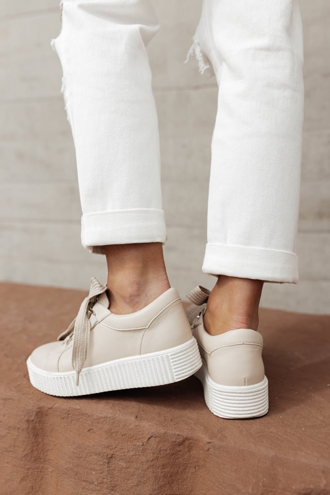Aria Sneakers in Taupe - FINAL SALE