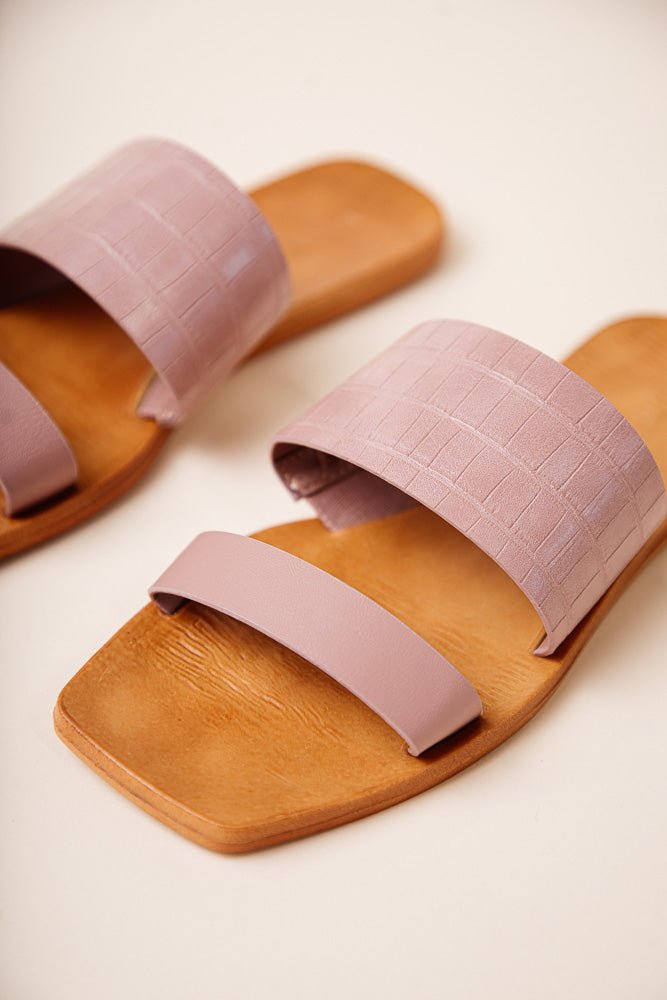 Adamari Double Strap Sandals in Blush - FINAL SALE