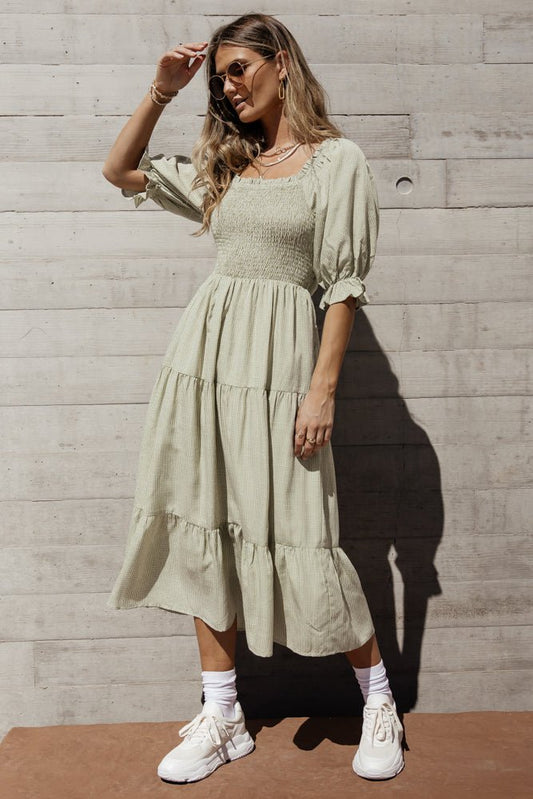 Brenna Tiered Midi Dress - FINAL SALE