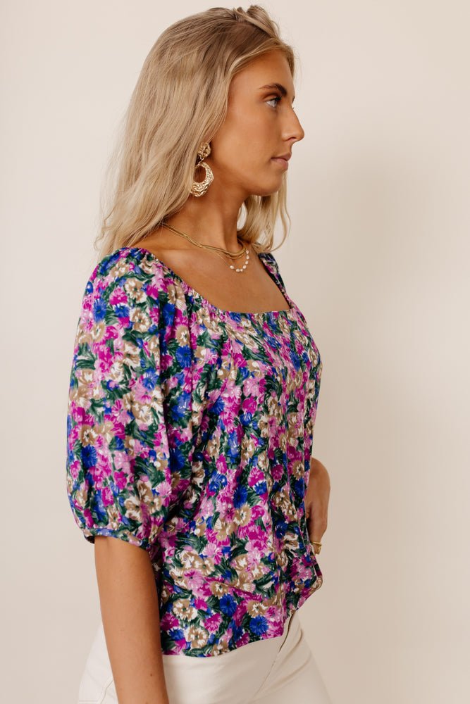 Meredith Floral Blouse - FINAL SALE