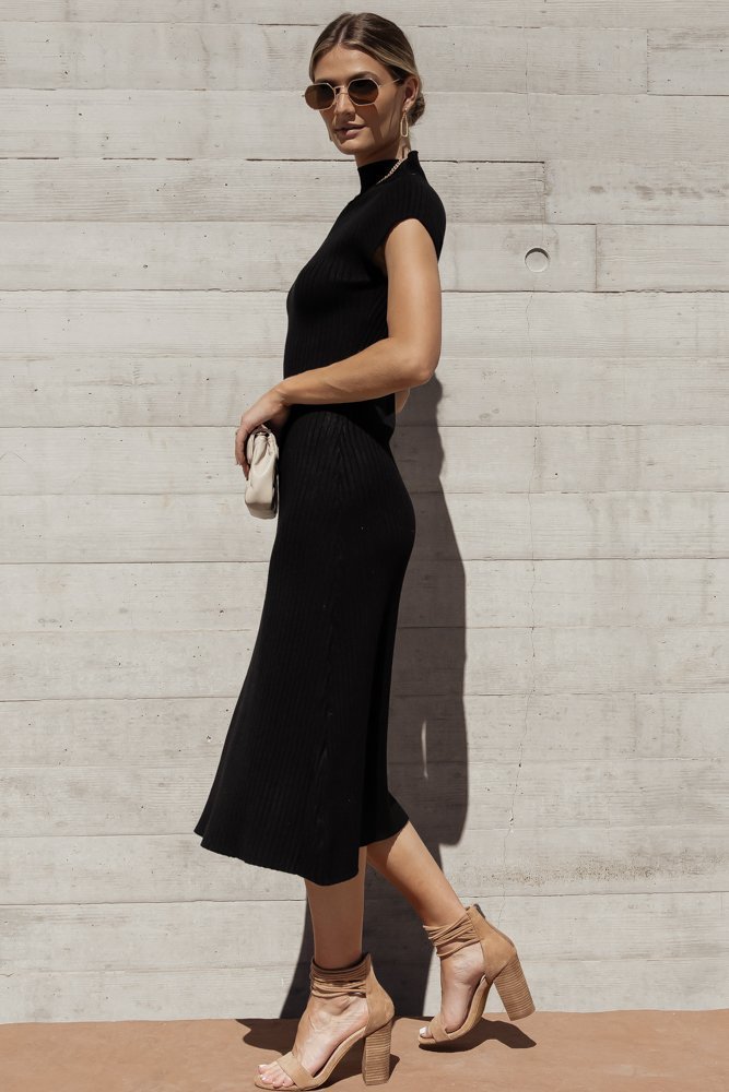 Kimi Bodycon Dress in Black - FINAL SALE