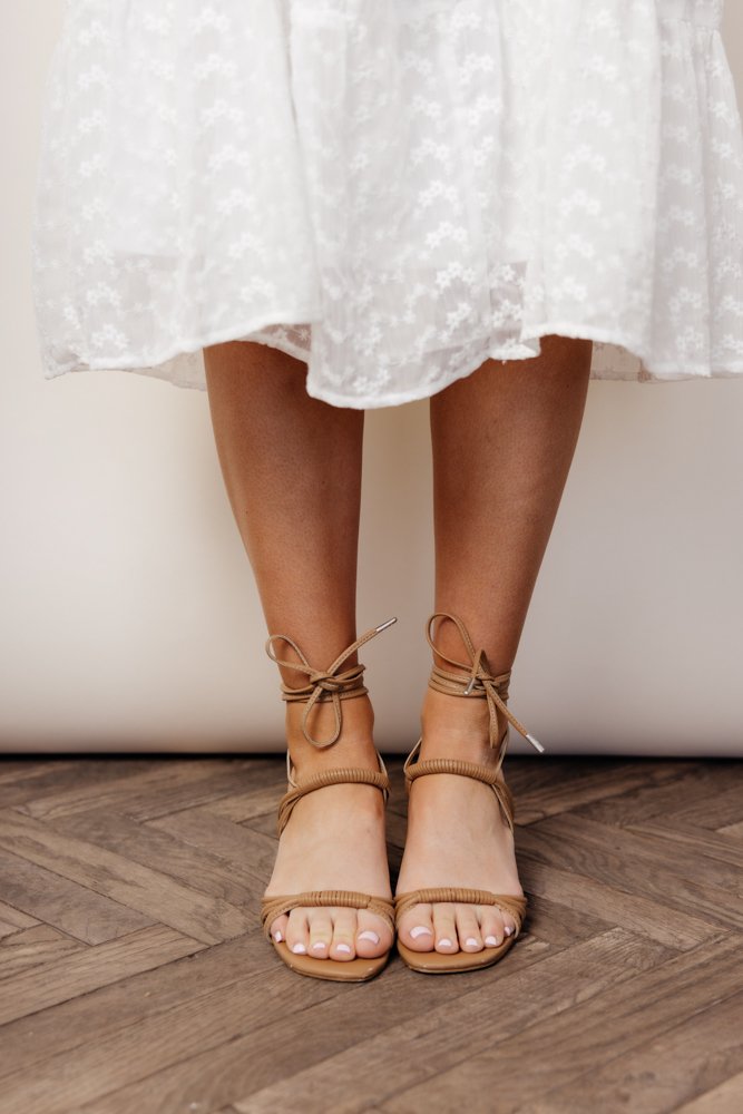 Freya Strappy Sandals in Tan