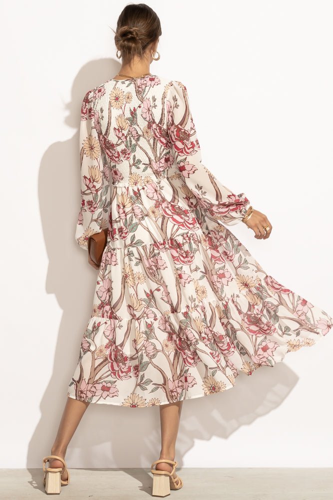 Lily Floral Mesh Dress