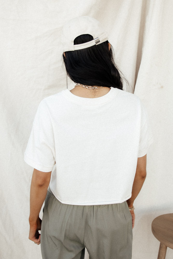 Sylvester Raw Edge Cropped Top - FINAL SALE