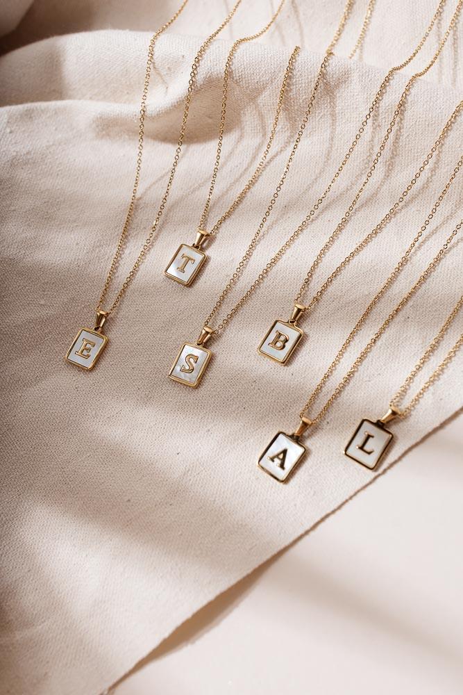 Pearl Initial Necklace - FINAL SALE