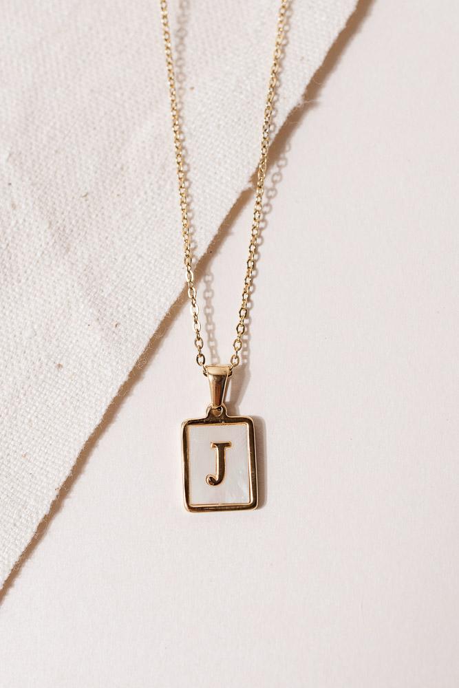 Pearl Initial Necklace - FINAL SALE