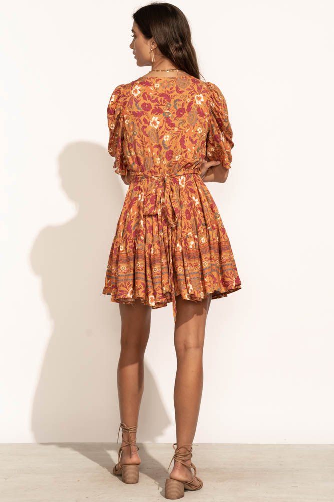 Izzie Mini Dress in Orange - FINAL SALE