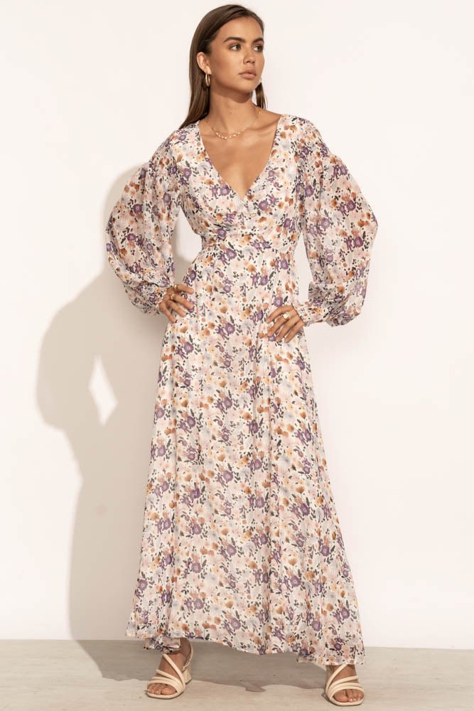 Nicholas garden sale rose maxi