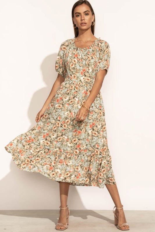 Maryam Floral Midi Dress - FINAL SALE