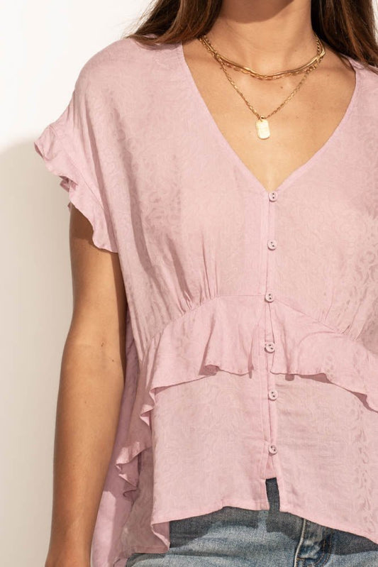 Marcella Blouse in Lilac - FINAL SALE