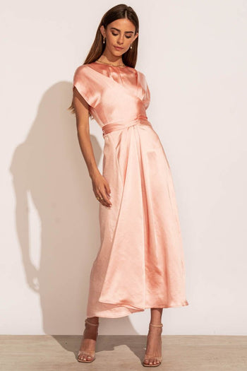 Rosalind Midi Dress in Pink - FINAL SALE