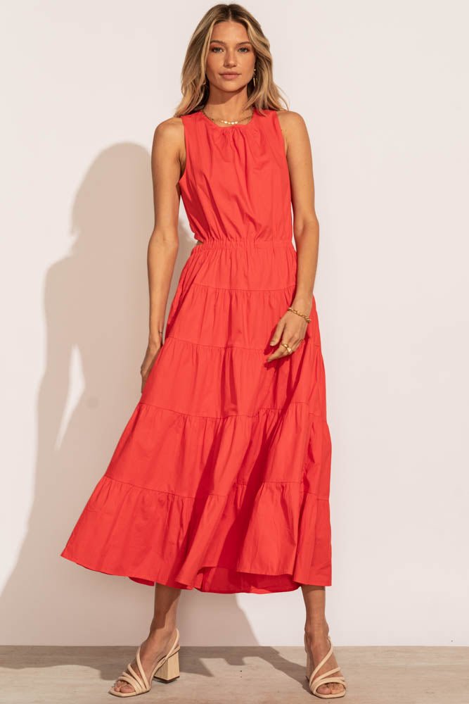 SASSAFRAS Women Maxi Red Dress - Buy SASSAFRAS Women Maxi Red