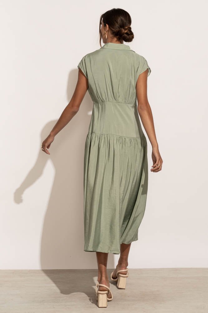 Adrienne Dress in Sage - FINAL SALE