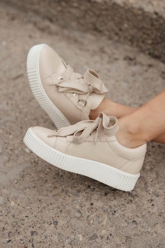 Aria Sneakers in Taupe - FINAL SALE
