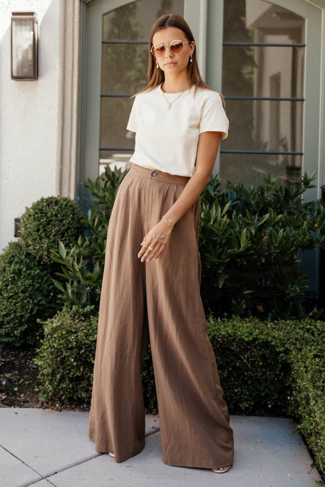 Felicity Pants in Taupe - FINAL SALE