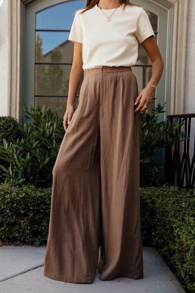Felicity Pants in Taupe - FINAL SALE