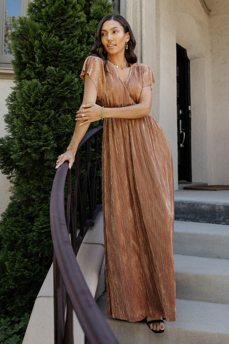 Alessandra Dress in Mauve - FINAL SALE