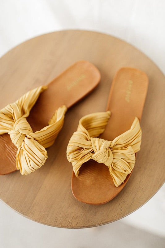 Shaina Sandals in Mustard - FINAL SALE